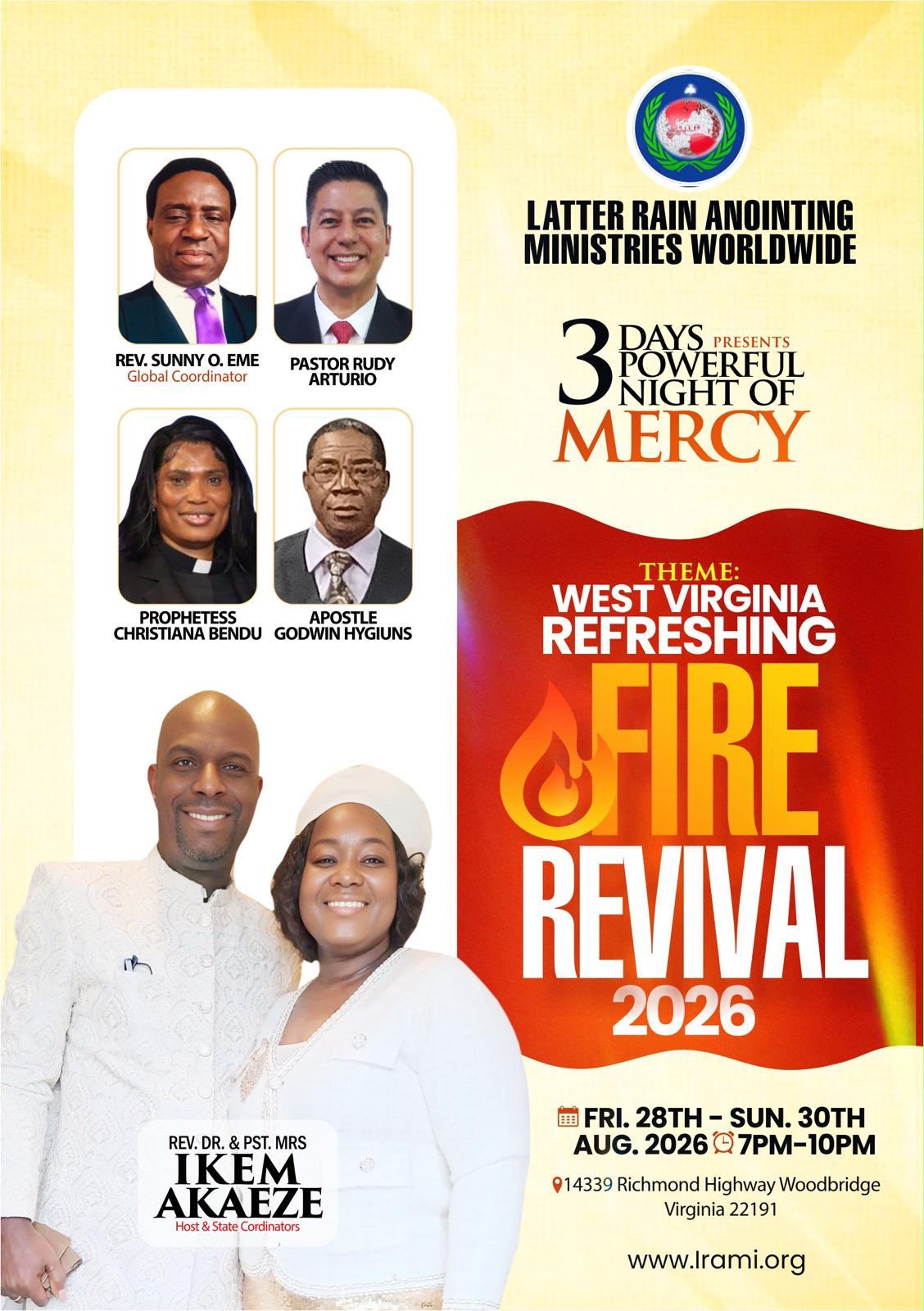 West Virginia Refreshing Fire Revival 2026 flyer